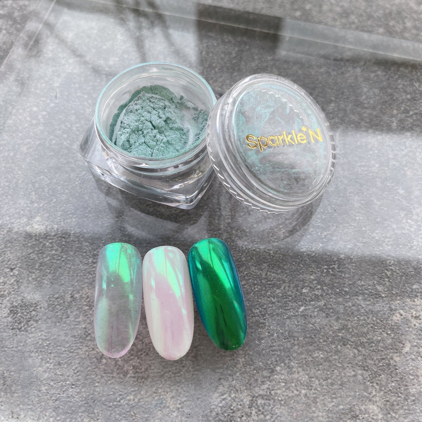 A01-A03 SPARKLE N AURORA POWDER Metallic Aurora Series