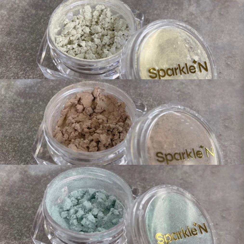 A01-A03 SPARKLE N AURORA POWDER Metallic Aurora Series