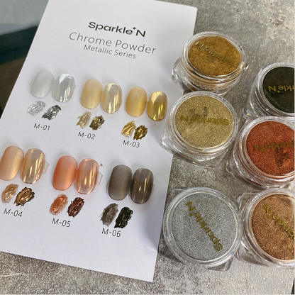 M01-M06 SPARKLE N MIRROR POWDER