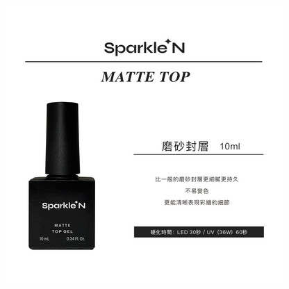 MATTE TOP GEL 支裝磨砂封層