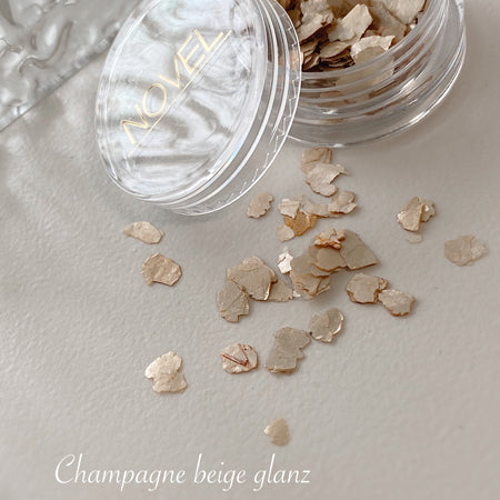 NOVEL Champagne Beige Glanz 香檳米色貝片