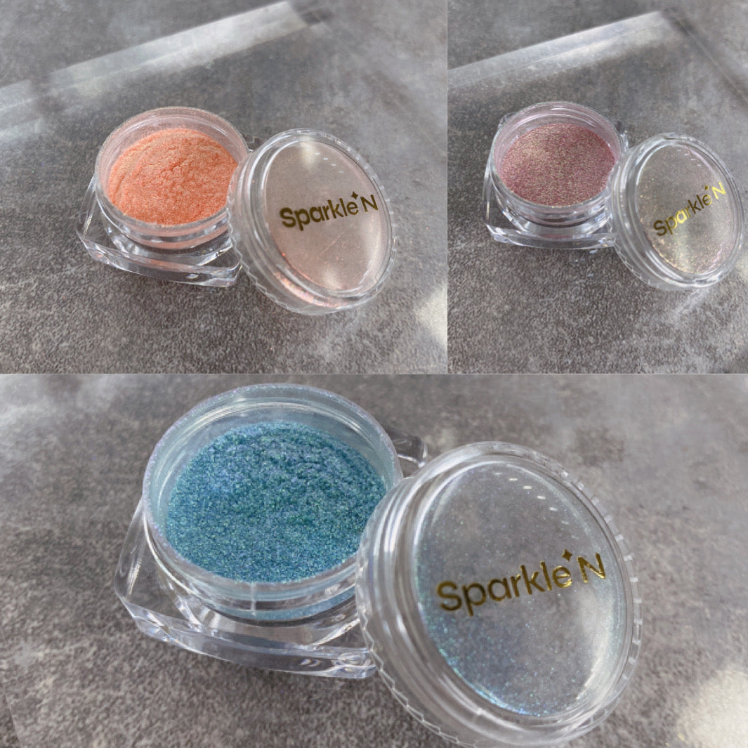 A07-A09 SPARKLE N AURORA POWDER Colorful Aurora Series