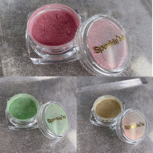 A10-A13,M07 SPARKLE N AURORA POWDER Mermaid Series